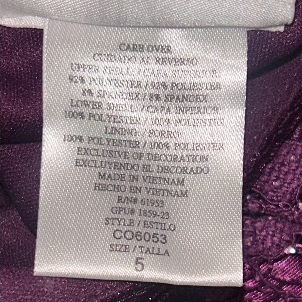 Jona Michelle Velvet and Lace Purple Kids Dress - Picture 12 of 15